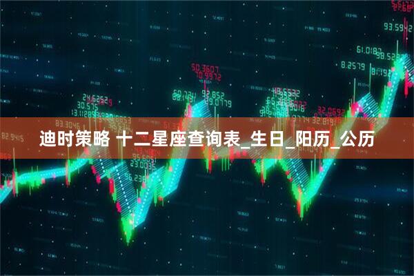 迪时策略 十二星座查询表_生日_阳历_公历
